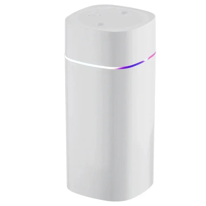 USB Dual Nozzle Humidifier｜600ml/H Large Mist Ultra Quiet Portable Moisturizer for Home Car Desk