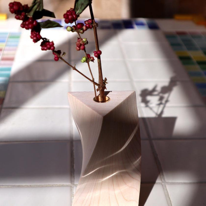 [VASE] FLOWER VASE (3FACES L) | WOODWORKING | KINO-SACHI
