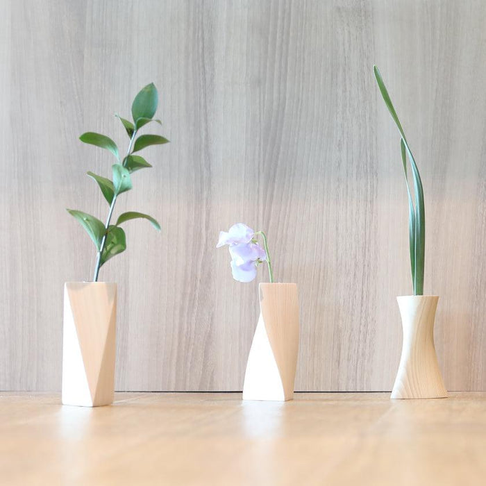 [VASE] FLOWER VASE (3FACES S) | WOODWORKING | KINO-SACHI