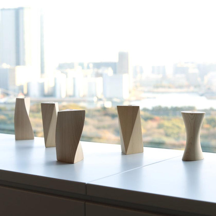 [VASE] FLOWER VASE (3FACES S) | WOODWORKING | KINO-SACHI