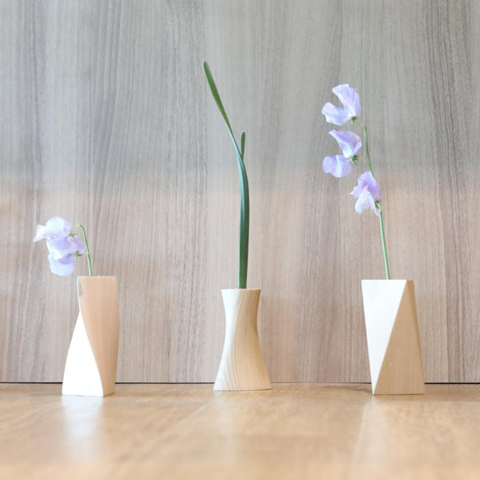 [VASE] FLOWER VASE (ELLIPSE) | WOODWORKING | KINO-SACHI