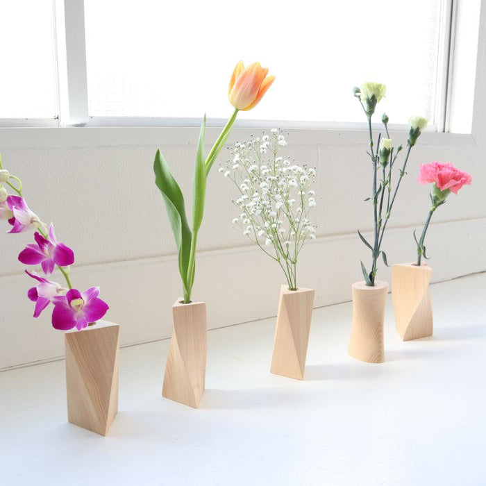 [VASE] FLOWER VASE (ELLIPSE) | WOODWORKING | KINO-SACHI