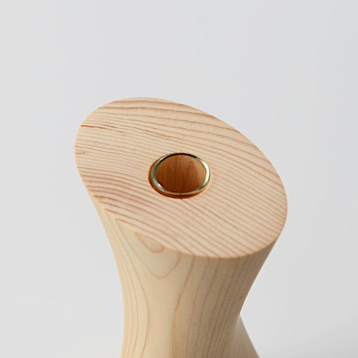 [VASE] FLOWER VASE (ELLIPSE) | WOODWORKING | KINO-SACHI