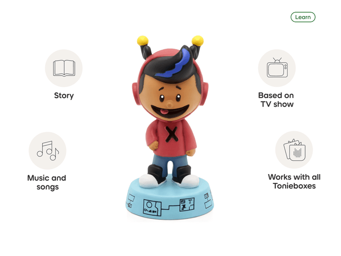 Xavier Riddle Tonie audio figurine, inspiring audio journeys and imaginative play