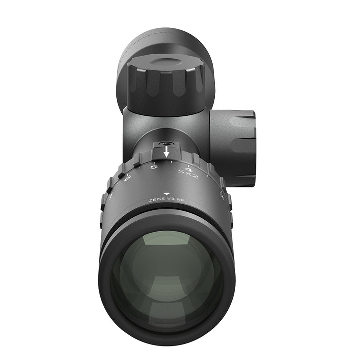 Zeiss V3 2.5-8x35 mm RF - Rimfire - 1-inch Tube- XRR Reticle (#84) - Capped Turrets - .25 MOA - Fixed Parallax @ 50 Yards