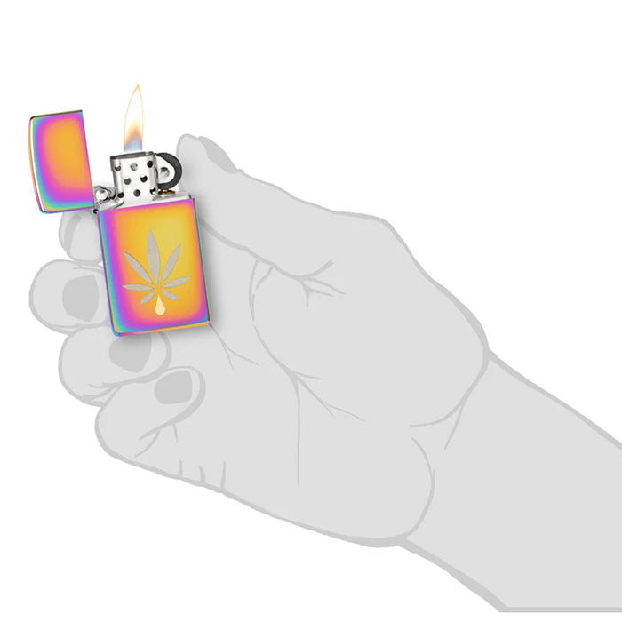 Zippo Cannabis Leaf Design-Optics Force